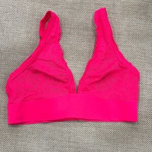 Aerie Hot Pink Lace Bralette